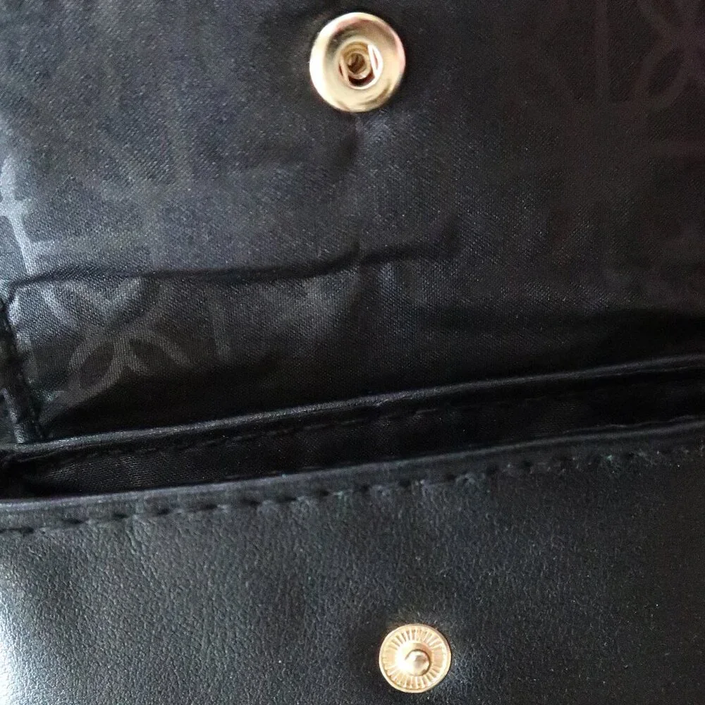 Golden Hour Feels Vintage Cambodia Black Faux Leather Shoulder Bag Purse